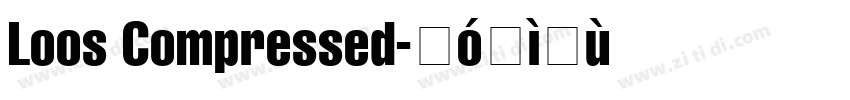 Loos Compressed字体转换